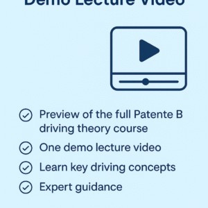Patente b demo video lecture